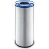 Alda Kovový kôš na triedený odpad 45 L strieborný, papier