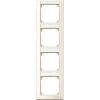 Rámček 4-násobný vert. popis.p. biela krémová Merten M-Smart (Schneider)