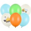 PartyDeco Balóniky latexové Stavebné vozidlá 30 cm