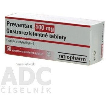 Preventax 100 mg tbl.ent.50 x 100 mg