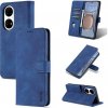 Peňaženkové kožené púzdro AZNS na Huawei P50 Pro – Modrá