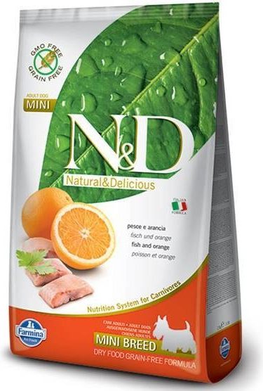 N&D GF Dog Adult Mini Fish & Orange 3 x 7 kg