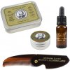 Captain Fawcett Ricki Hall olej na fúzy 10 ml + vosk na fúzy 10 ml + skladací hrebeň na fúzy darčeková sada
