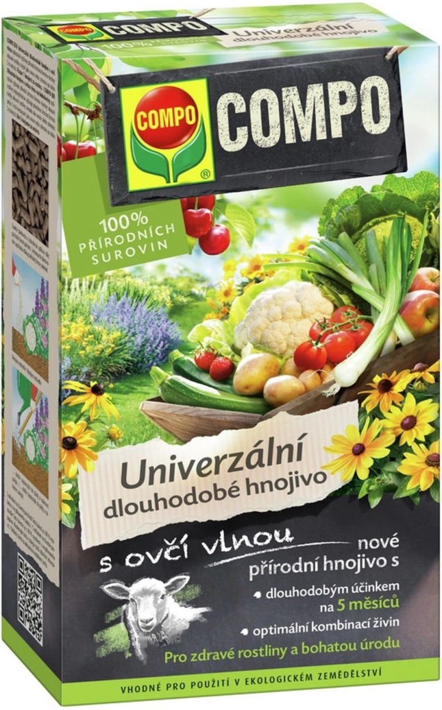 Compo Univerzálne dlhodobé hnojivo s ovčou vlnou 750 g