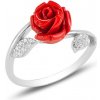 Olivie Strieborný prsteň RUŽA 5531 Ag 925; ≤1,6 g.