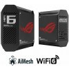 WiFi systém ASUS ROG Rapture GT6 (2-pack, Black) (90IG07F0-MU9A20)