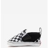 Vans Slip-On V Crib Checker detské letné topánky black/truewhite