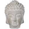 Clayre & Eef Dekorácie šedá hlavy Budhu M - 15*15*19 cm - Clayre & Eef