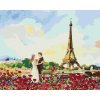 Zuty – Maľovanie Podľa Čísel – Eiffelova Veža A Ruže, 40 × 50 cm, Plátno + Rám 8596530081777