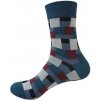 VTR VšeProPonožky ponožky KREATÍV KOCKY petrolejové - 41-42