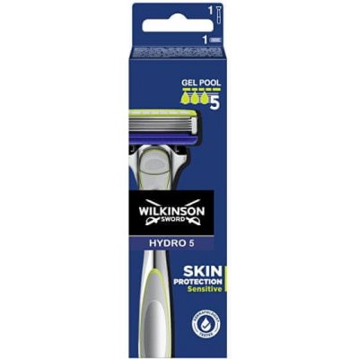 Wilkinson Sword Holiaci strojček + 1 náhradná hlavica Hydro 5 Skin Protection Sensitive