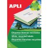 Apli Ekologické etikety APLI, 210x297mm, obdĺžnikové, biele