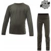 SENSOR MERINO AIR SET detský tričko dl.rukáv + spodky olive green Veľkosť: 140 spodná bielizeň