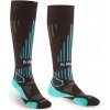Dámské lyžařské podkolenky Bridgedale Ski Lightweight Womens Over Calf Merino Performance 007 black/blue - M (5-6,5) / EU 38-40 / 23-25 cm