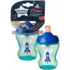 Tommee Tippee netečúci hrnček so slamkou Straw Cup 230ml blue