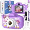 DIGITÁLNY FOTOAPARÁT PRE DETI 40 MPX FOTOGRAFICKÝ FIALOVÝ + SD KARTA 32 GB XL