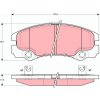Sada brzdových platničiek kotúčovej brzdy TRW GDB1436