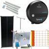 Expert sada solárneho ohradníka - Kompletná bezpečnostná schránka + 4 J zdroj, 100 W panel, sieť pre ovce 90 cm