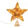 ACA Lighting LED vianočné hviezda teplá biela 3xAA IP20 zlatá farba