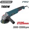 BORMANN Pro UHLOVÁ BRÚSKA BAG1105 VARIABILNÁ OTÁČKA 1100W, Φ125mm, 3000-12000 ot./min. (BAG1105)