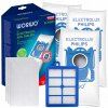 12x Vrecká Worwo ELMB01 do vysávača Aeg Elektrolux + 1x Filter Hepa Sillar