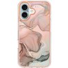 VSETKONAMOBIL 86537 IMD MARBLE Ochranný kryt pre Apple iPhone 16 Plus ROSE GOLD