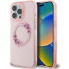 Guess IML Flowers Wreath MagSafe Kryt pre iPhone 16 Pro Max – ružový