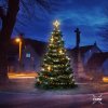 DECOLED Sada LED svetiel pre vianočné stromčeky vysoké 3-5 m, teplá biela s bleskom, dekory EFD15WS2