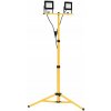 LED reflektor so stojanom, 2x20 W, teplé biele svetlo