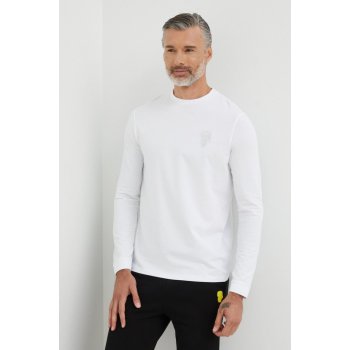 Karl Lagerfeld tričko s dlhým rukávom pánske s potlačou biele od 76,9 € -  Heureka.sk