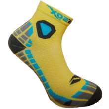 Compressox CSX-RUN FUN funkční sportovní ponožky Tyrkysová / Zelená