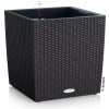 Lechuza geobra Kvetináč Lechuza Cube Cottage all-in-one set Farba: hnedá, Veľkosť: 30 (30 x 30 / 30 cm)