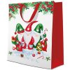 Darčeková taška PAW Christmas Gnomes, veľká 30x12x41 cm