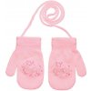 Be Snazzy Palcové rukavičky so šnúrkou Princess Ružové