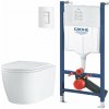 Súprava WC misa s pomaly sa sklápajúcim sedadlom Grohe Start 103848SH00, podomietková konštrukcia Grohe Solido 38971000, 38732SH0