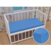 Detské jersey napínacie prestieradlo do postieľky JR-015 Svetlo modré 60 x 120 x 10 cm - do postieľky