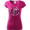 Krav maga maskáčový nápis - Dámske tričko Pure - XL ( Fuchsiová )