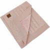 EKO Deka kašmírová s kožušinovou podšívkou Rose Pink 100x80