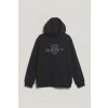 MIKINA GANT RELAXED CONTRAST SHIELD HOODIE EVENING BLUE
