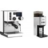 Rancilio Silvia BC PID, white + Lelit Steve PM20, polished stainless steel