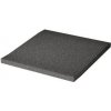 Rako Taurus Granit mrazuvzdorná bezbariérová tvarovka 9,8x9,8x0,8 cm matná R10B Čierna TTP11069