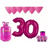 HeliumKing Hélium párty set na 30. narodeniny s ružovými balónmi