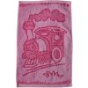 Profod Detská osuška Vlak ružová 30x50 cm