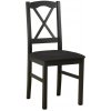 Jedálenská stolička Nila, čierna/čierná látka