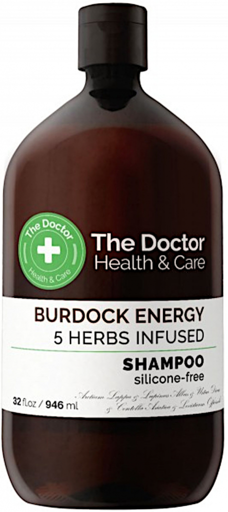 The Doctor Burdock Energy + 5 Herbs Infused Shampoo s obsahom výťažku z lopúcha a 5 bylín 946 ml
