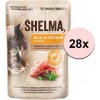 Shelma Cat kuracie paradajka bylinky v omáčke 28 x 85 g
