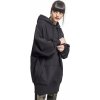 mikina s kapucňou URBAN CLASSICS Long Čierna