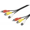 Video kábel 3x CINCH-3x CINCH M/M 2m