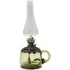 Floriánova huť | Petrolejová lampa LUCIE 35 cm lesná zelená zdobená cínom | FL0075
