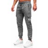 Antracitové pánske cargo jogger nohavice Bolf JX5061